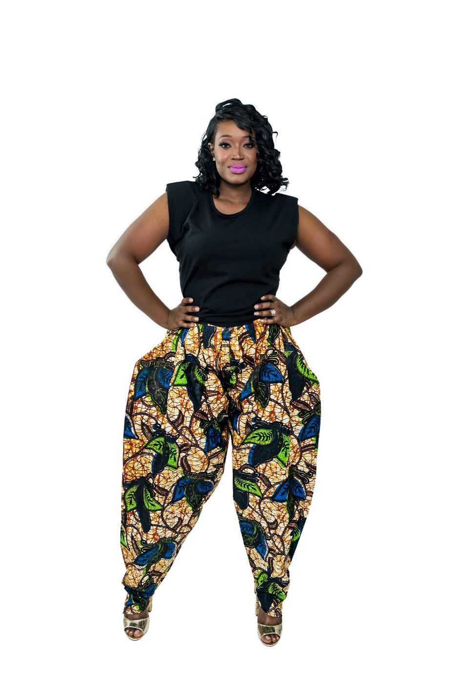 African Print Tola Pantsuit Trousers - African Fashion – MYTRIBENG